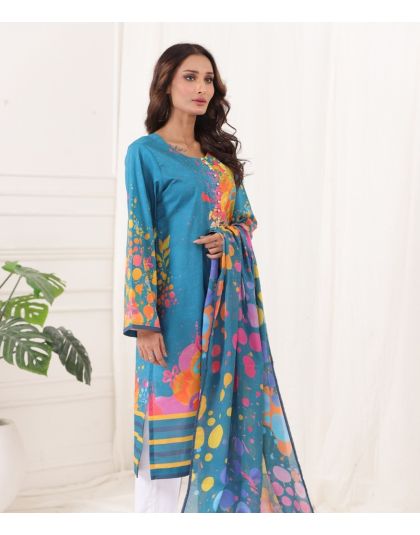 3-Piece Digital Print - Blue7